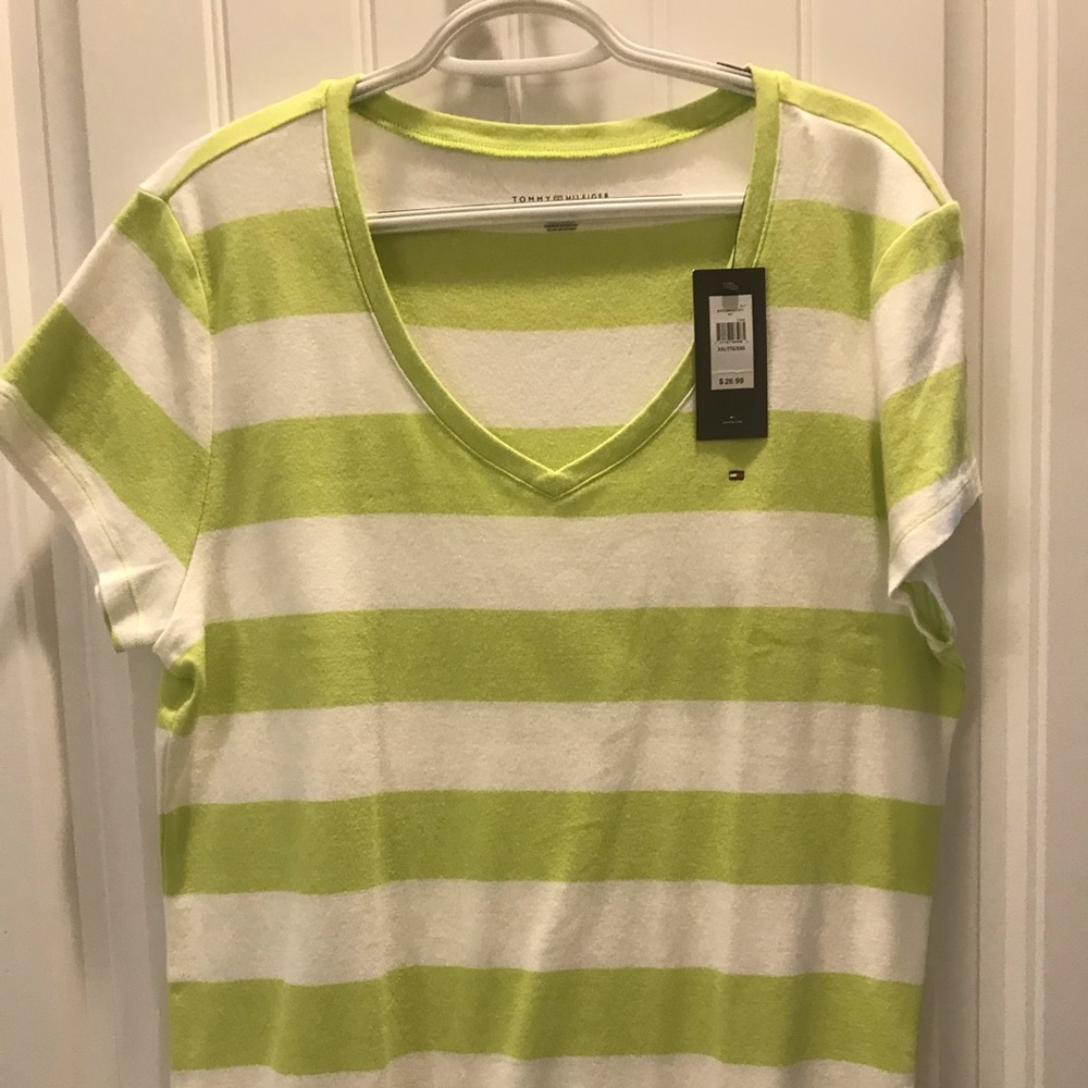 Ladies V neck T shirt